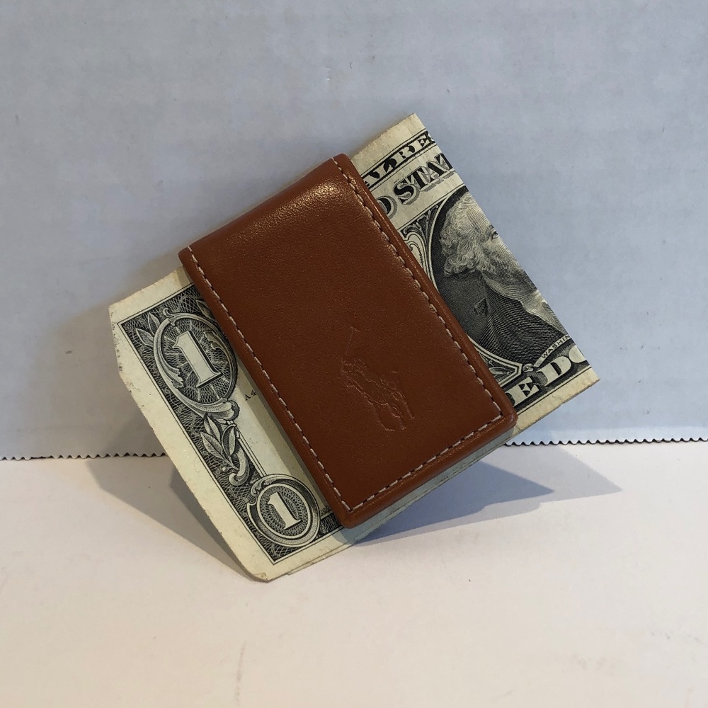 Polo Ralph Lauren Money Clip; Tan